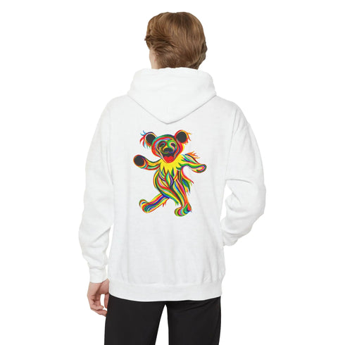 Tie-Dye Bear Vineyard Collection Unisex Garment-Dyed Hoodie StealieShop